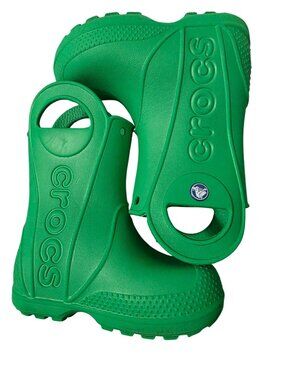 Crocs Kids Green Handle It Rain Boots